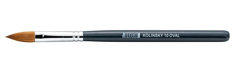 The Edge Kolinsky Sable Oval Brush, No.10