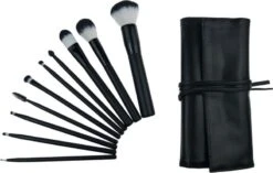 Deluxe Professional Cosmetic Brush Roll