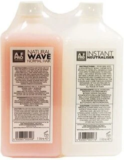 A+F Pro Natural Wave Perming Solution & Neutraliser 1 Litre