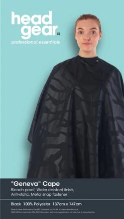 Head Gear Geneva Deluxe Cape, Black