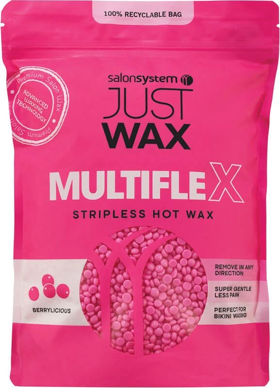 Salon System Just Wax Multiflex Hot Wax Beads, Berrylicious 700g