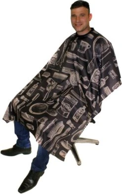 Hair Tools Vintage Barber Gown, Charcoal