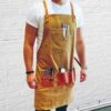Barber Pro Waxed Canvas Barber Apron, Desert Sand