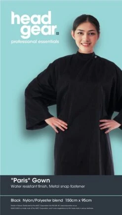 Head Gear Paris Deluxe Gown, Black