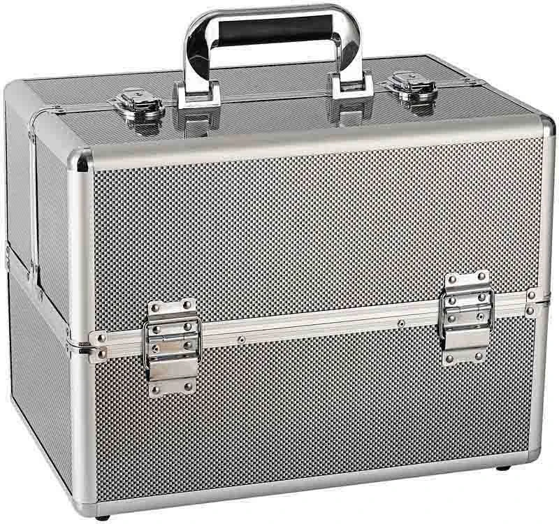 Hair & Beauty Case Silver Metallic, Medium