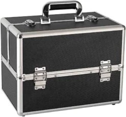 Hair & Beauty Case Black Mesh, Medium