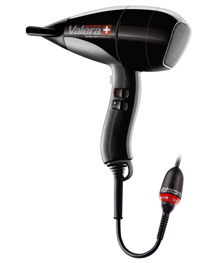 Valera Swiss Turbo 9200 Rotocord Nano Hairdryer, Black