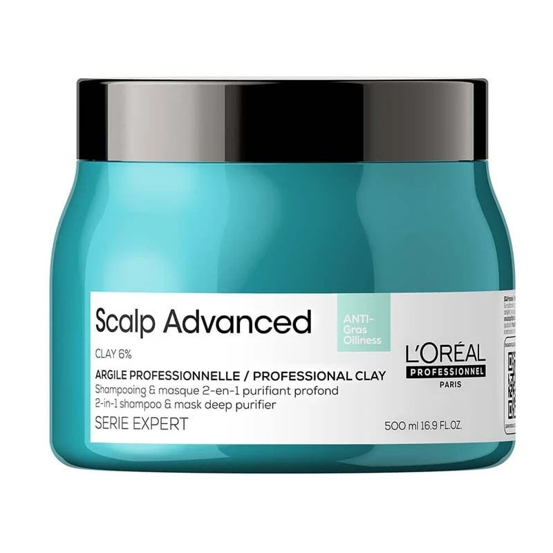 L'Oreal L'Oréal Professionnel Série Expert Scalp Advanced Anti-Oiliness 2-in-1 Deep Purifier Clay Mask 500ml