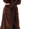 Sontuosa Fleece Robe Chocolate Medium
