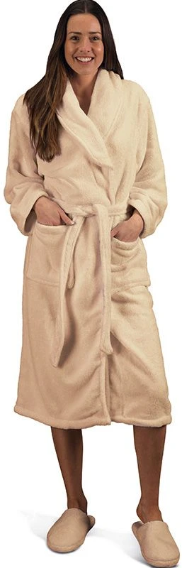 Sontuosa Fleece Robe Sandstone Medium