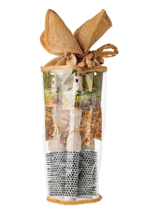 Head Jog Straw Radial Brush Set