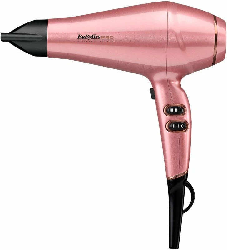 BaByliss Pro 2300 Keratin Lustre Hairdryer, Pink Blush