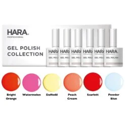 Hara Gel Polish Summer Brights Collection, 6 Piece