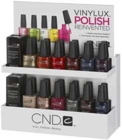 CND Vinylux Small White Retail Rack