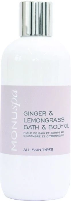 Monu Ginger & Lemongrass Bath & Body Oil 300ml