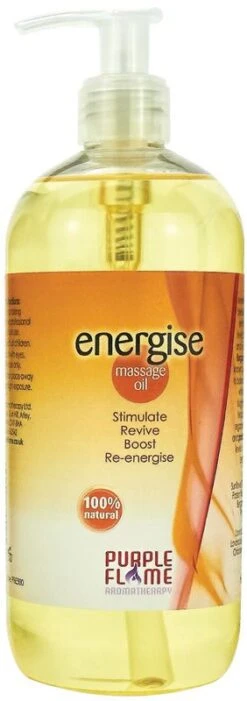 Purple Flame Massage Oil, Energise 500ml