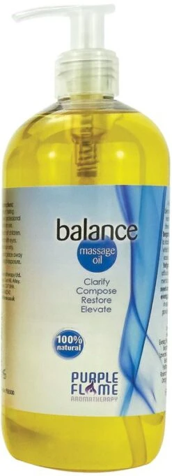 Purple Flame Massage Oil, Balance 500ml