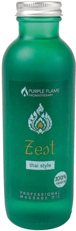 Purple Flame Thai Style Massage Oil, Zest 250ml