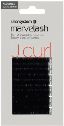 Salon System Marvelash Super Soft Lashes, J Curl Assorted