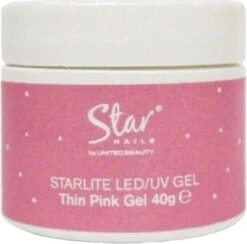 Star Nails Starlite Thin Gel LED/UV, Pink 40g
